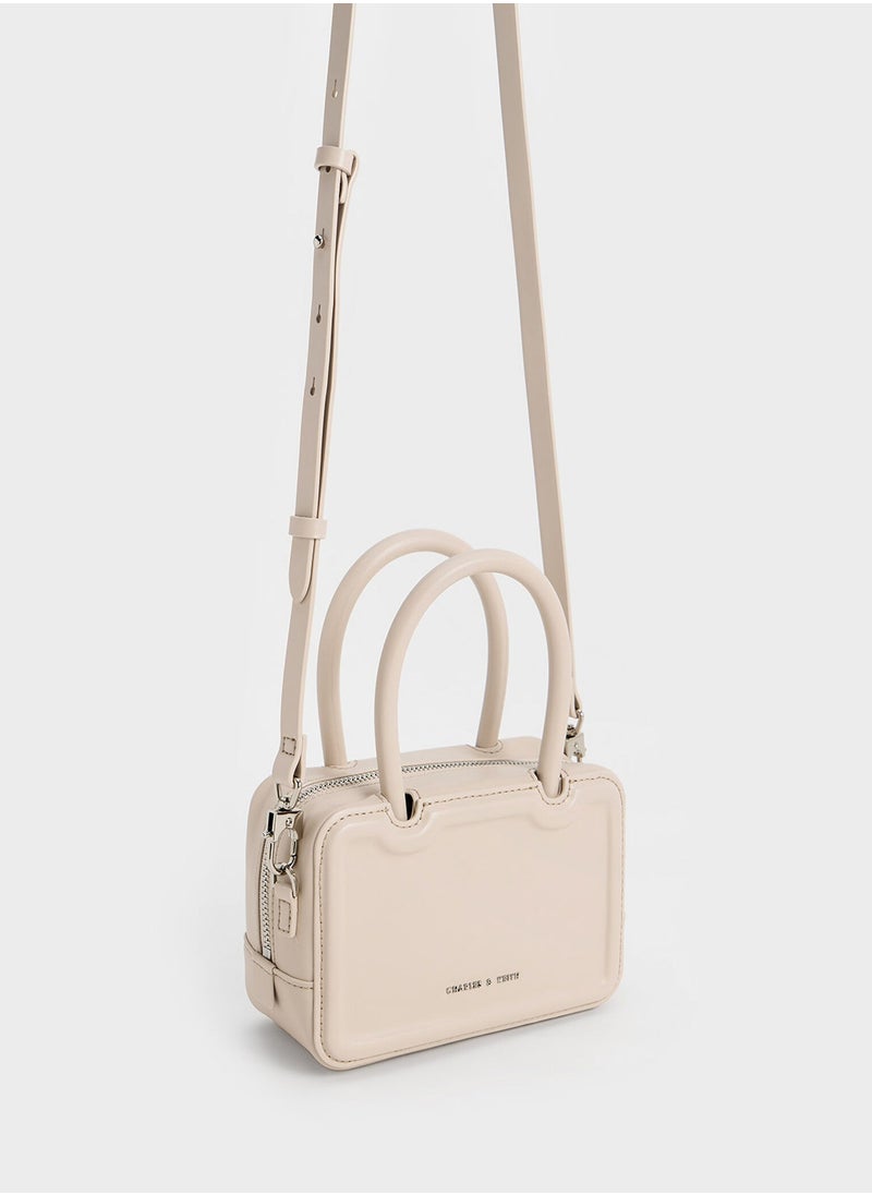 Charles & Keith Perline Extended Top Handle Bag