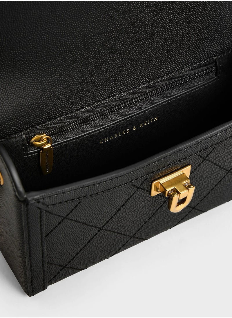 Charles & Keith Tallulah Metal Chain Clutch