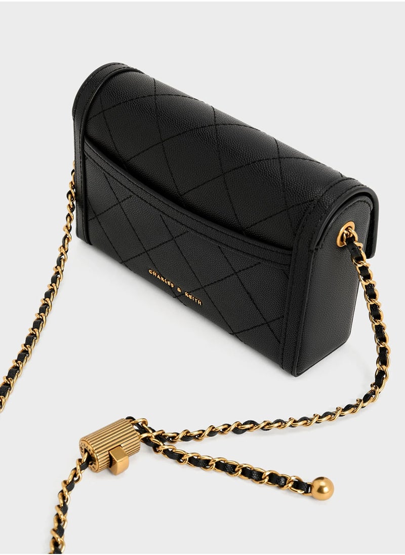 Charles & Keith Tallulah Metal Chain Clutch