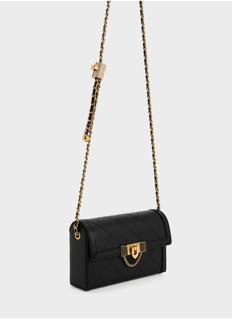 Charles & Keith Tallulah Metal Chain Clutch