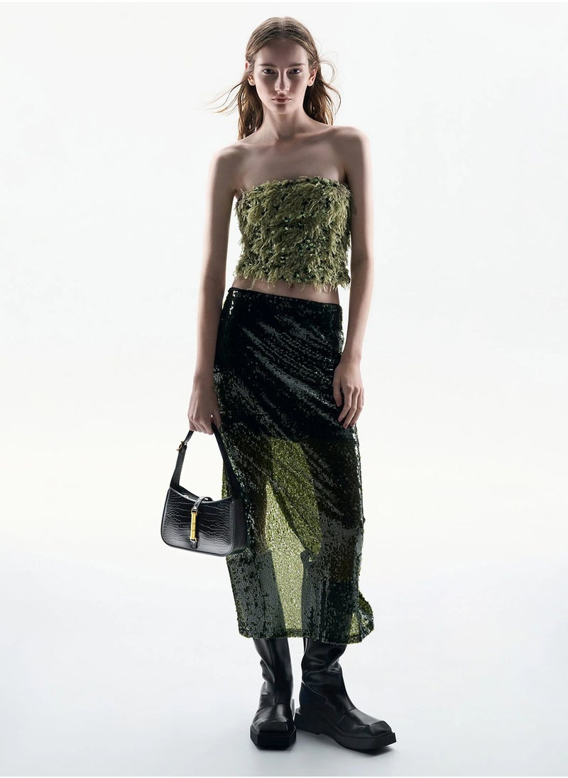 esia Metallic Accent Shoulder Bag