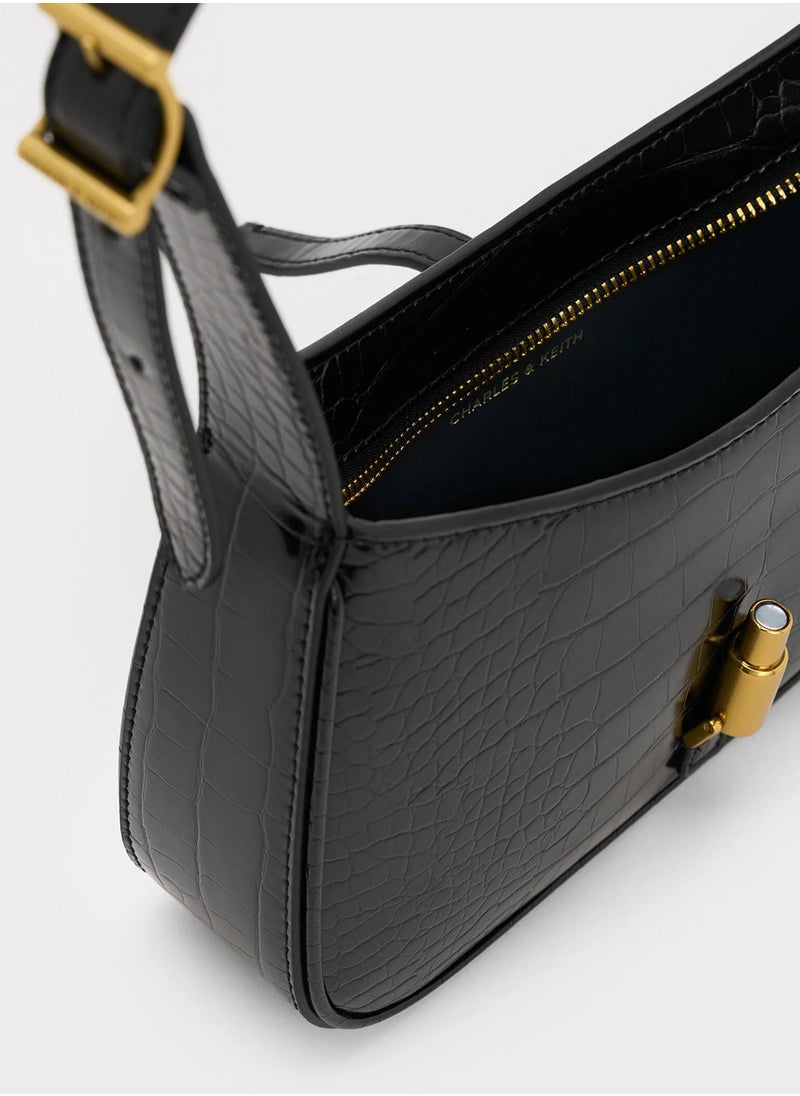 esia Metallic Accent Shoulder Bag