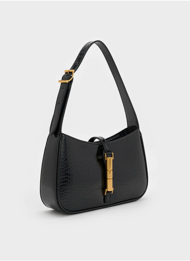 esia Metallic Accent Shoulder Bag