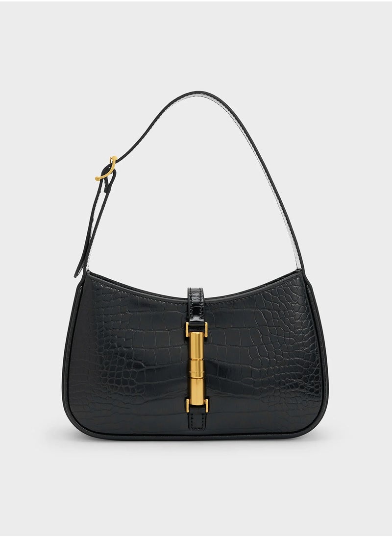 esia Metallic Accent Shoulder Bag
