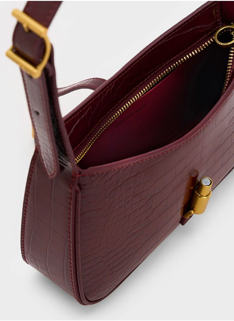 esia Metallic Accent Shoulder Bag