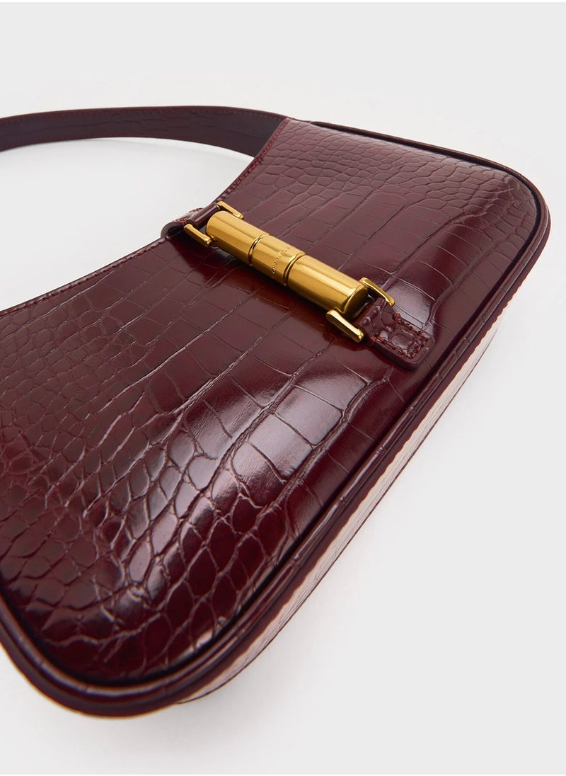 esia Metallic Accent Shoulder Bag