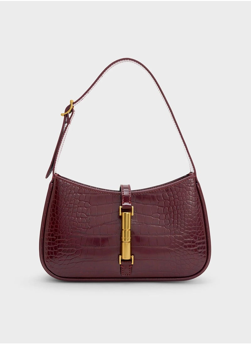 esia Metallic Accent Shoulder Bag