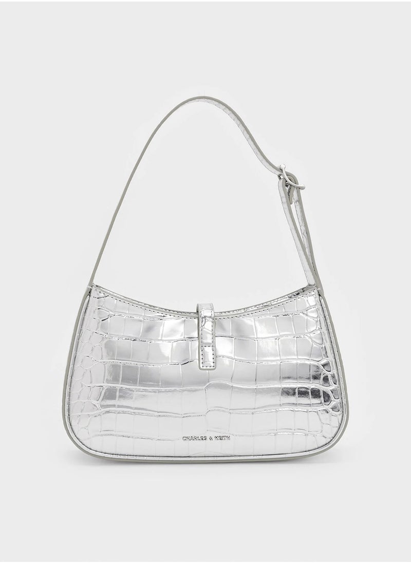 esia Metallic Accent Shoulder Bag