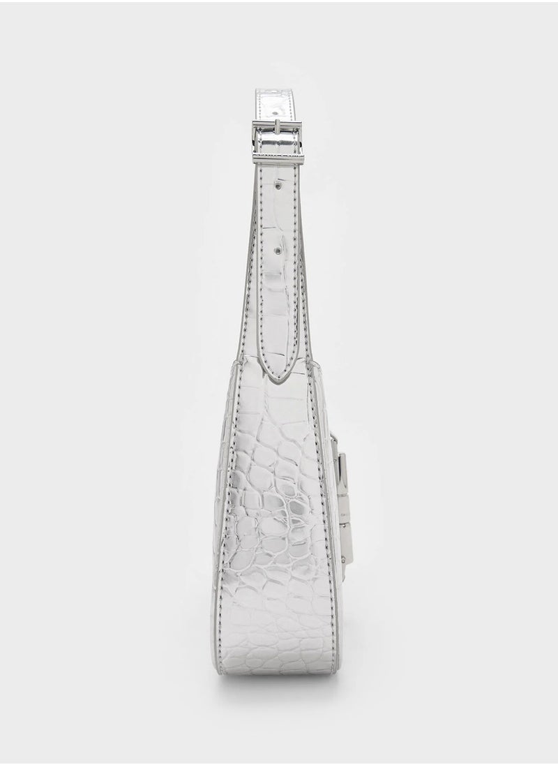 esia Metallic Accent Shoulder Bag