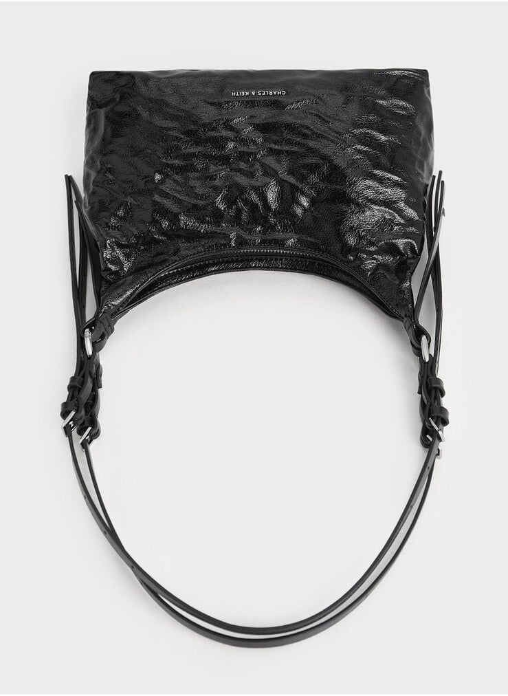 Charles & Keith Lark wrinkled hobo bag