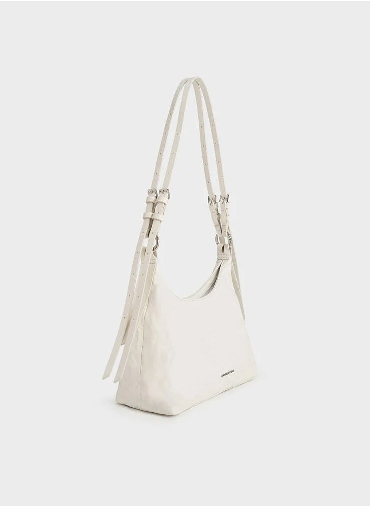 Charles & Keith Lark wrinkled hobo bag