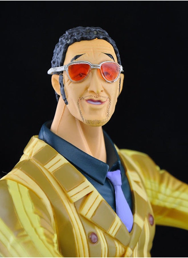 One Piece Borsalino Action Figure Decorative Resin Sculpture Home Decor Statue, Art Figurine Home Ornament Decoration for Office, Living Room, Bedroom, Book Shelf, TV Cabinet, Desktop