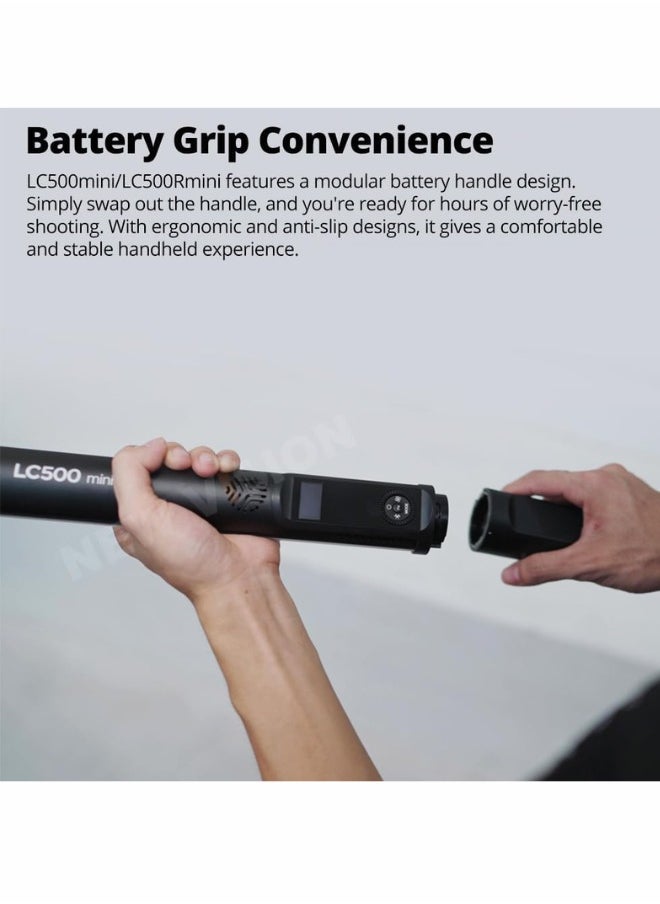 Godox LC500 Mini Bi-Color LED Light Stick – 18-Inch Handheld LED Wand with Adjustable Color Temperature, Built-in Battery, and Soft Lighting for Photography and Video Production