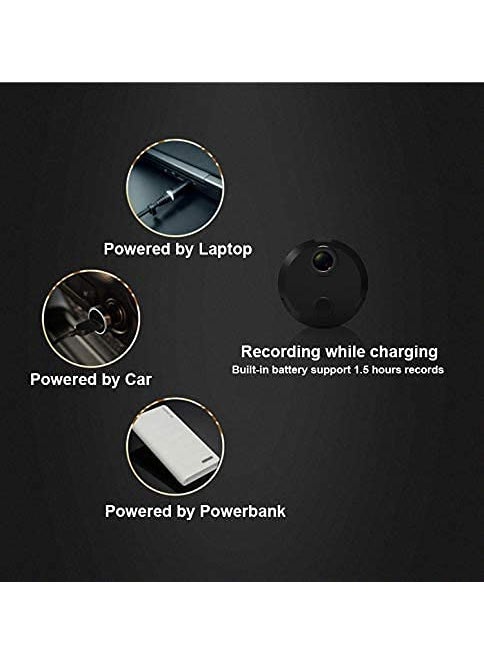 AUSHA® 4K HD CC Camera Wireless Security CCTV Camera WiFi Real-time Convert Camera with APP Night Vision Motion Sensor Magnetic Surveillance Cam for Car