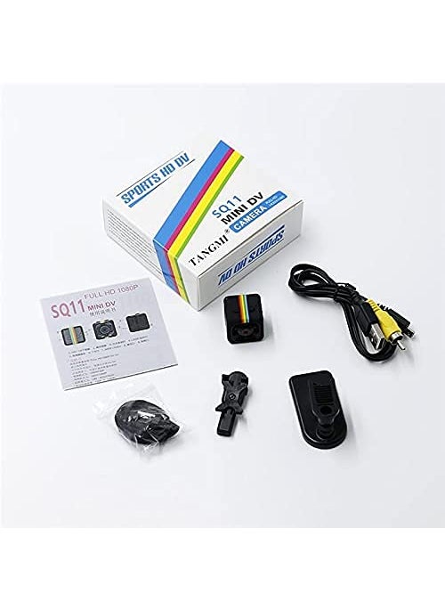 AUSHA® HD 960P Camcorder Sports DV Video Recorder Cameras with Night Vision & Motion Detection Security Camera，for Drones, FPV, Home and Office Surveillance (C11 Security Camera)