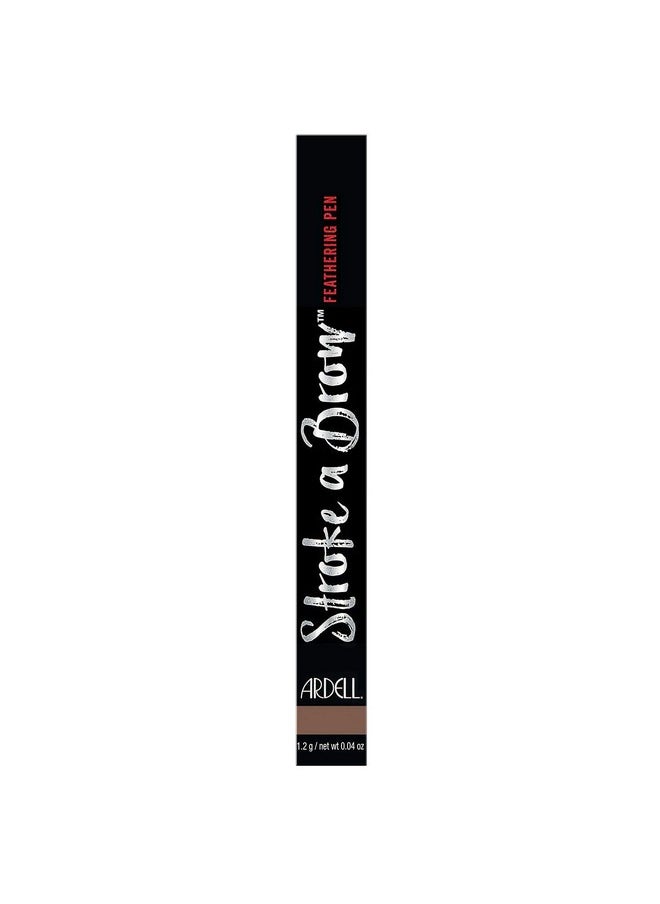 Ardell Beauty Stroke a Brow Feathering Pen, Medium Brown