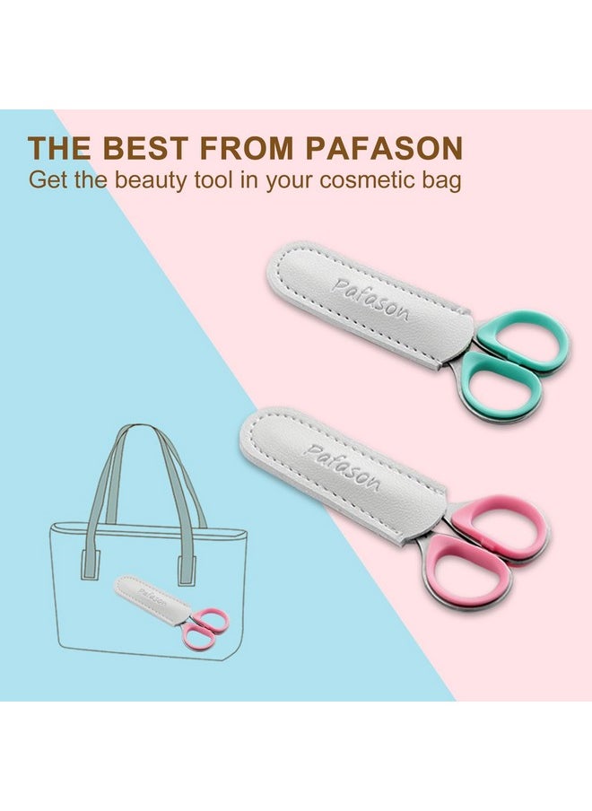 مجموعة مقصات مانيكير وباديكير متعددة الأغراض من بافاسون، مصنوعة من الفولاذ المقاوم للصدأ، للعناية بالأظافر والبشرة الجافة.