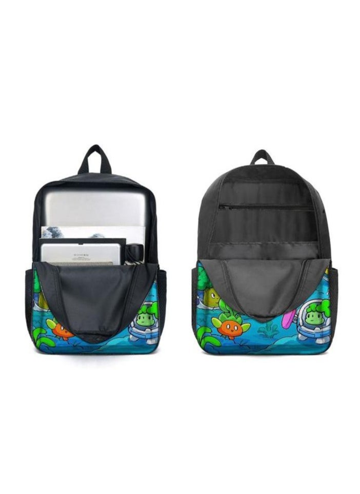 Cartoon three-piece schoolbag with zipper - 885