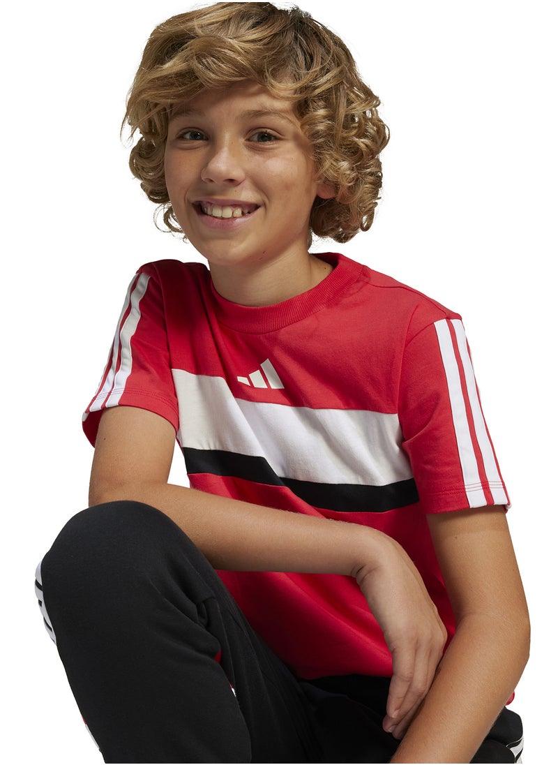Youth Seasonal Essentials Tiberio 3 Stripes T-Shirt