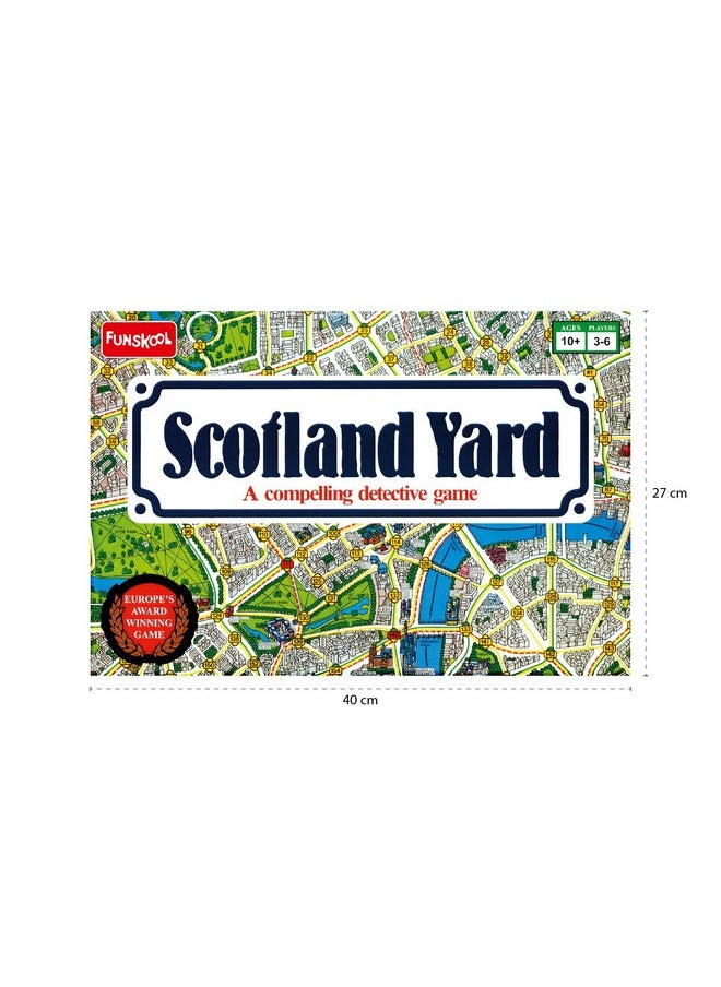Funskool Games , Scotland Yard, A Compelling Detective And Strategy, Animal Board Game for Kids & Family, 2 - 3 Players, Ages 10 and Above