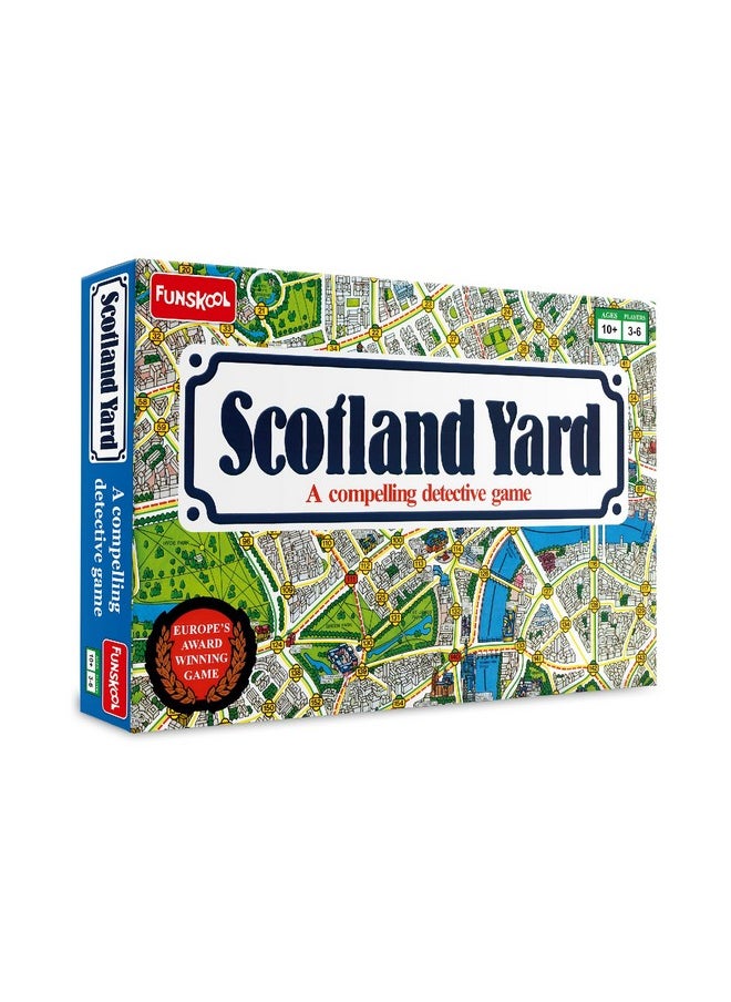 Funskool Games , Scotland Yard, A Compelling Detective And Strategy, Animal Board Game for Kids & Family, 2 - 3 Players, Ages 10 and Above