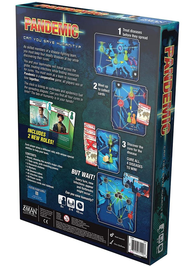 Pandemic Board Game With Game Silicone Pad