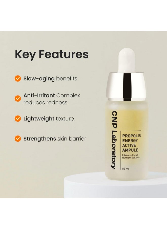 CNP Honey Glow Serum - Hyaluronic Acid & Propolis for Hydrating, Anti-Aging, Centella Soothing Serum, for Sensitive Skin, Korean Skin Care (0.5 fl. oz)