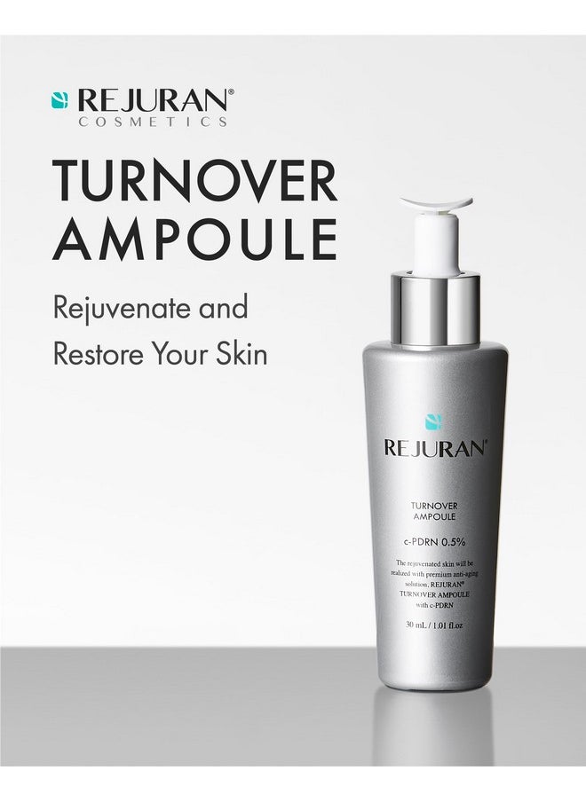 REJURAN® Turnover Ampoule, c-PDRN® - Anti-Aging Face Serum for Firmness, Radiance, and Youthful Skin. Korean Skin Care, Clinically Developed (1.01 fl oz)