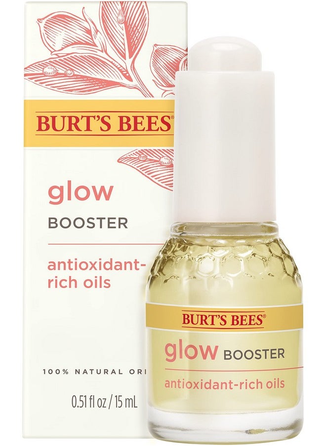 Burt's Bees Glow Booster Face Serum with Antioxidant-Rich Oils for Normal and Combination Skin, 0.51 Fluid Ounces