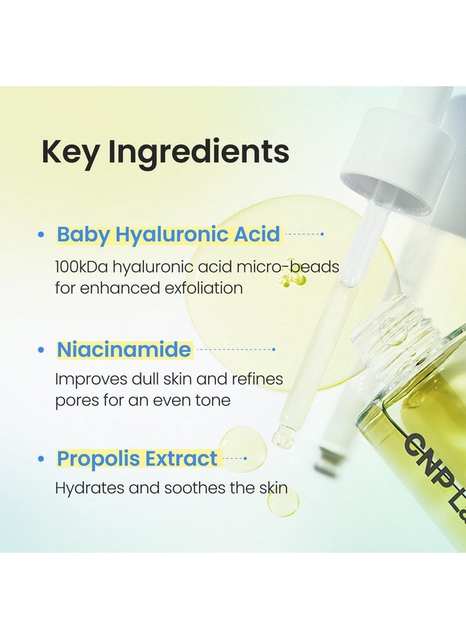 CNP Rescue+Propolis Serum - Niacinamide with IP-BHA for Dry & Sensitive Skin, Soothing, Hydrating, Minimizing Pores, Lightweight Essence for Glass Skin, Gifts for Women, Korean Skin Care