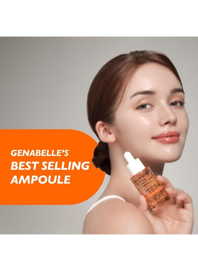 PDRN Vita Toning Ampoule - Lightweight Glass Skin & Toning Ampoule with Vitamin B, C, E, PDRN, Serum for Blemishes, Fine Lines and Rough Skin Texture, 1.01 fl oz
