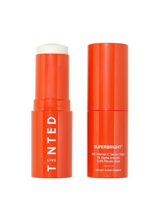 Live Tinted Superbright 15% Vitamin C Face Serum Stick - Balm to Serum Stick - Brightens Uneven Skin Tone & Texture, Targets Fine Lines & Wrinkles, 0.5 oz / 15g
