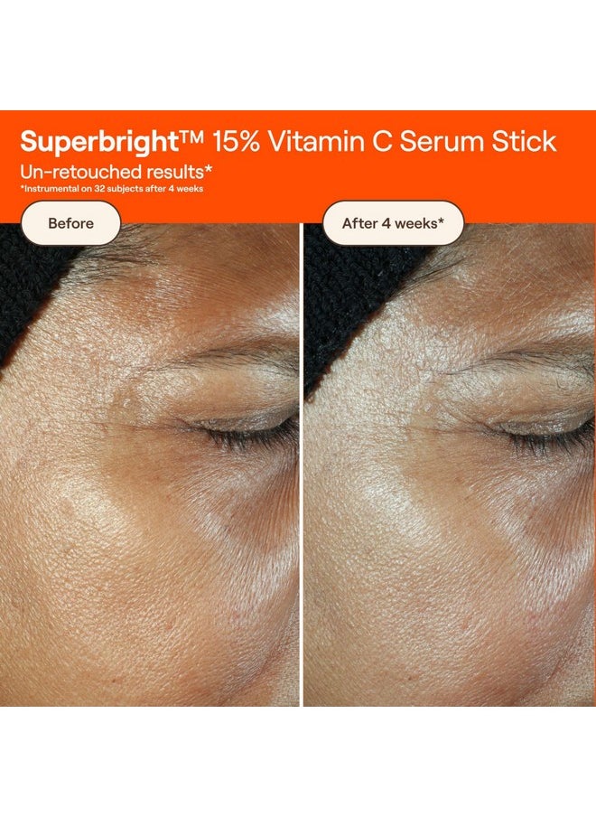 Live Tinted Superbright 15% Vitamin C Face Serum Stick - Balm to Serum Stick - Brightens Uneven Skin Tone & Texture, Targets Fine Lines & Wrinkles, 0.5 oz / 15g