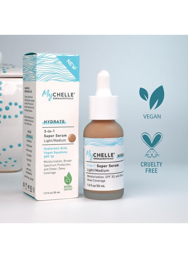 MyCHELLE Light/Medium 3-in-1 Super Serum, 1 oz
