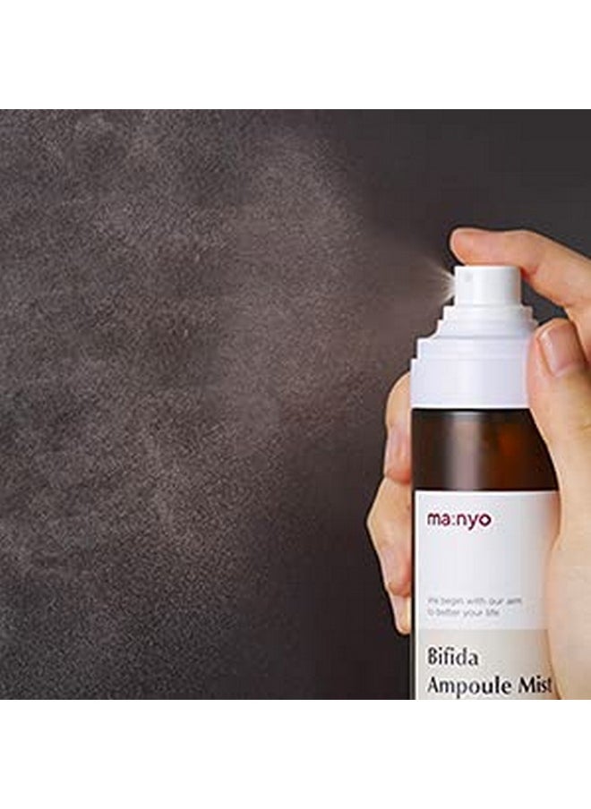 MANYO FACTORY Bifida Ampoule Mist 4.0 fl oz (120ml) Facial Mist with PHA, Long Lasting, Nourishing for Men and Women, Clean K-Beauty