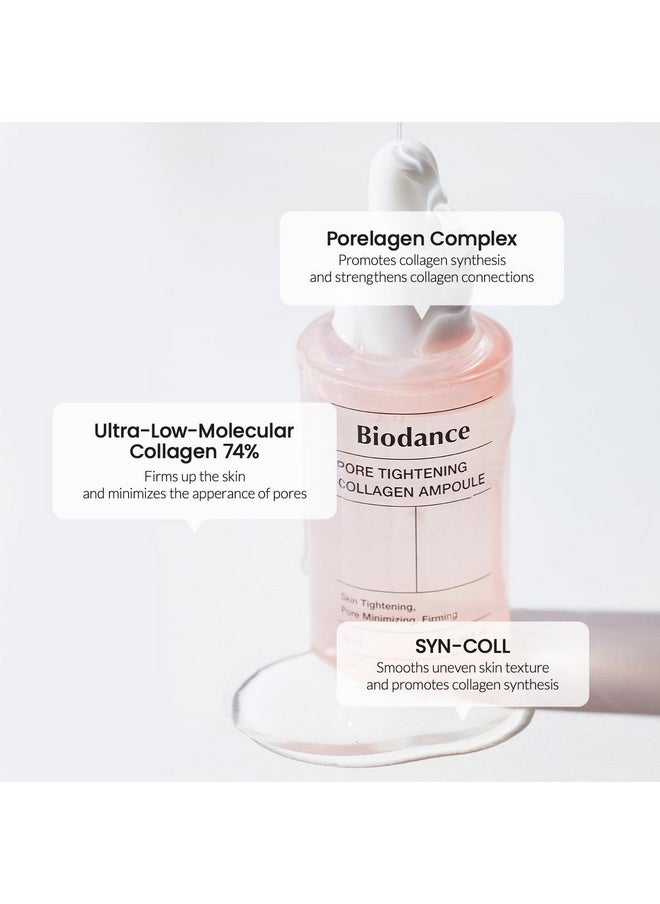 Biodance Pore Tightening Collagen Ampoule | Korean Collagen Serum for Face, Pore Minimizing & Anti Aging Face Serum for Women | 1.69 fl. oz x 1 ea