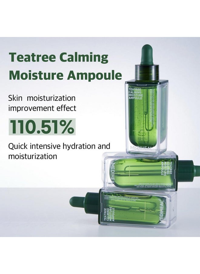 MEDIHEAL Teatree Calming Moisture Ampoule (1.7 fl oz, 1 Pack) - Quick Calming and Deep Hydrating with Teatree Leaf Water 92% for Sensitive Skin Type