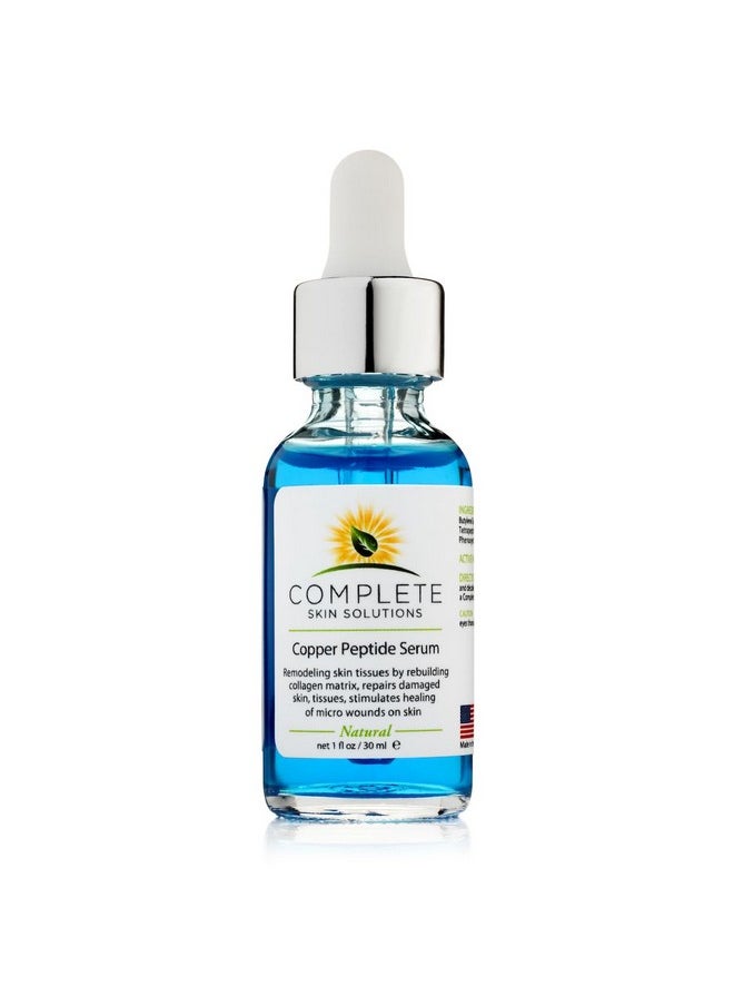 Copper Peptide Face Serum Collagen - With Anti Aging Skin Solutions Properties:1oz/30ml Anti-Wrinkle Formula For Youthful Skin