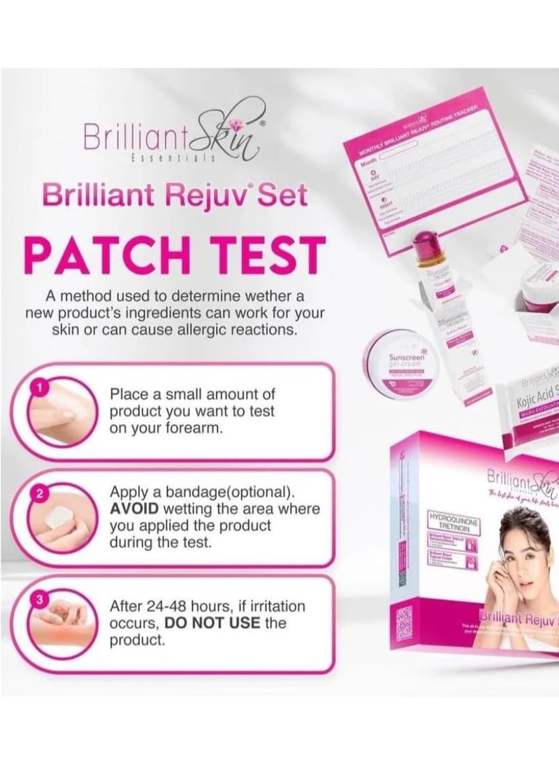 Brilliant Rejuv Skincare Set - Dark Spot Corrector & Anti-Acne Treatment - Helps Brighten Dull Skin & Smooth Texture - Complete Facial Care Kit