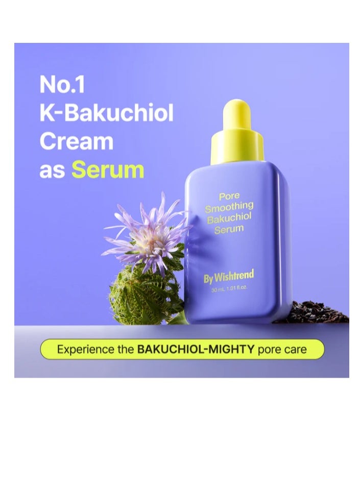 By Wishtrend Pore Smoothing Bakuchiol Serum,  Powerful Pore Care, Niacinamide, Peptide, Collagen