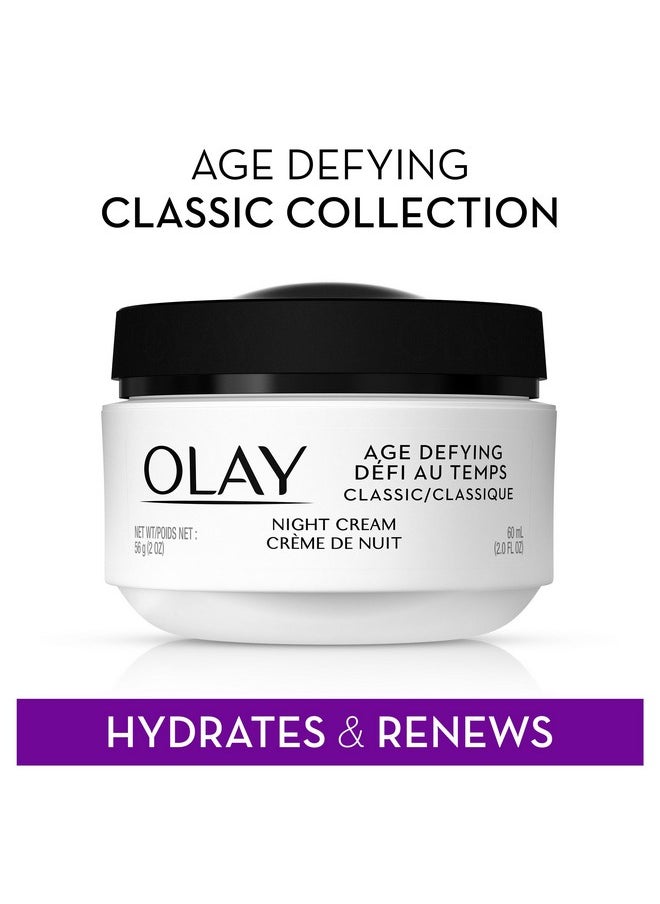 Olay Night Cream with Pro Retinol and Vitamins C & E Age Defying, Pack of 2