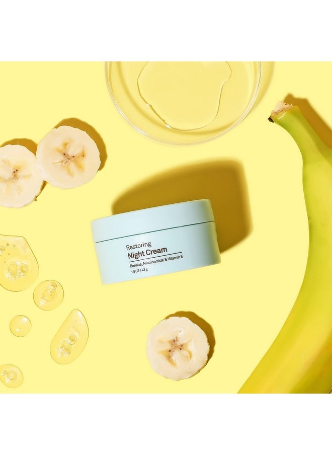 Sun Bum Skin Care Restoring Night Cream | Vegan and Cruelty Free Moisturizing Formula with Niacinamide and Vitamin E | 1.5 oz