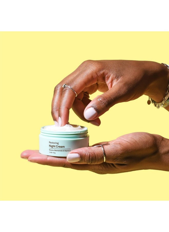 Sun Bum Skin Care Restoring Night Cream | Vegan and Cruelty Free Moisturizing Formula with Niacinamide and Vitamin E | 1.5 oz