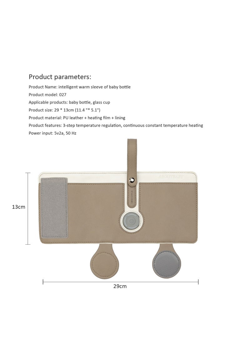 1 Pcs Portable Bottle Warmer with 2A USB Wall Charger 3 Temperature Control Baby for Breastmilk Or Formula Travel and Other Outdoor Activities