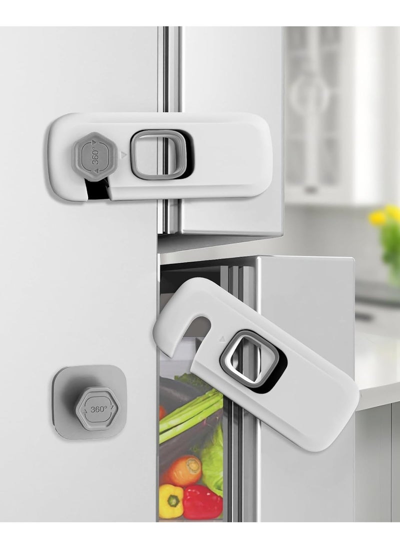 5 Pack Childproof Refrigerator Lock,Cupboard Locks for Children,Freezer Lock Apply to Max 1