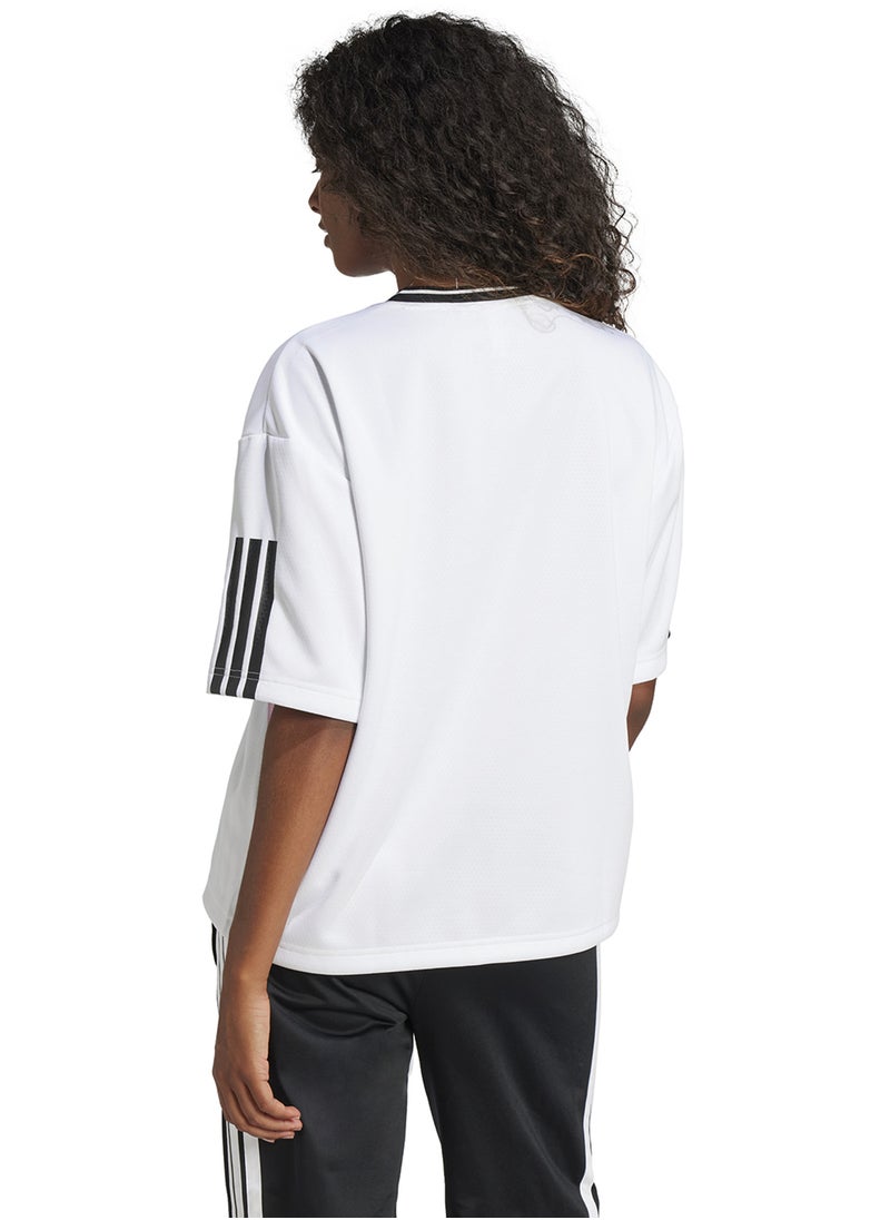 Tiro Cut 3 Stripe Color Block Boyfriend T-Shirt