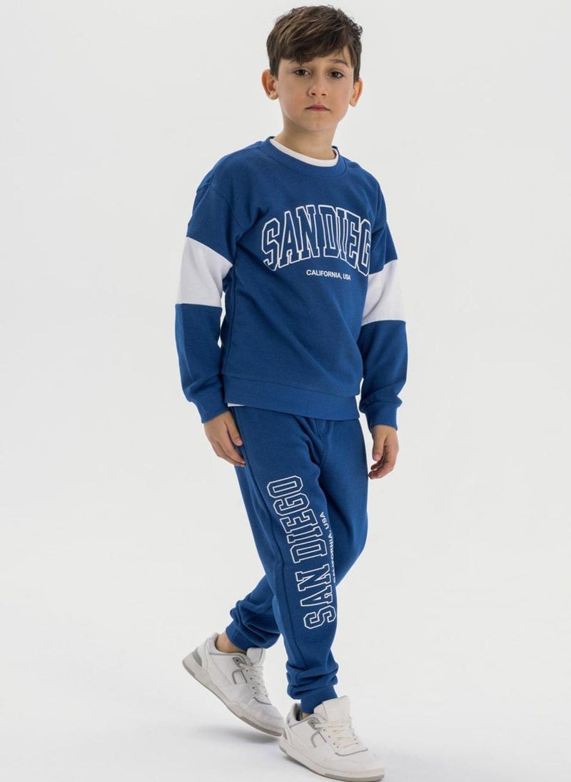 Teen Boys Crew Neck Sweatshirt and Joggers Set