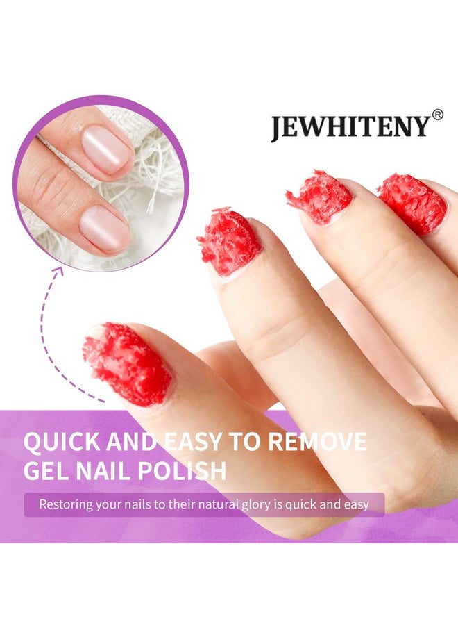 JEWHITENY 10ML Gel Nail Polish Remover 2pcs Professional Gel Remover for Nails 3-5 Minutes Gel Nail Remover Easy And Quick Remove No Need Soaking or Wrapping Gel Remover