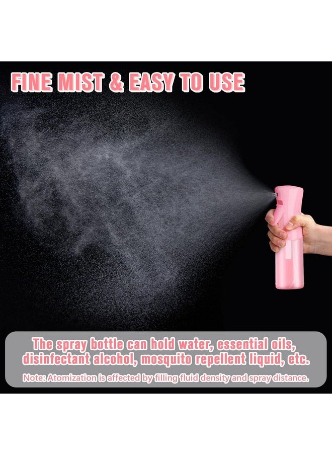 زجاجات رذاذ فارغة من ليفلاي، زجاجة رذاذ مستمرة للشعر، زجاجة رذاذ ماء قابلة لإعادة التعبئة، للعناية بالبشرة، استحمام الحيوانات الأليفة، الزراعة، السفر، المنزل والتنظيف (وردي)