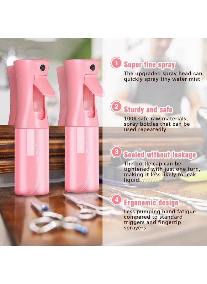 زجاجات رذاذ فارغة من ليفلاي، زجاجة رذاذ مستمرة للشعر، زجاجة رذاذ ماء قابلة لإعادة التعبئة، للعناية بالبشرة، استحمام الحيوانات الأليفة، الزراعة، السفر، المنزل والتنظيف (وردي)